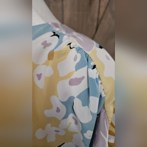 Vintage JOHN MEYER 2 Piece Skirt/top Set In Retro Floral Pastel Print. Size S/M - Picture 5 of 16